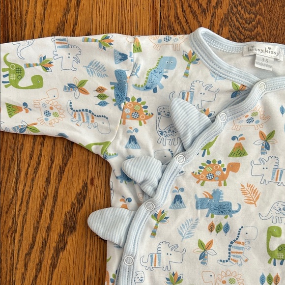 Kissy Kissy Dinosaur Print Infant Footie - Picture 4 of 5